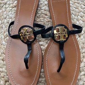 Tory Burch Mini Miller Black Sandals